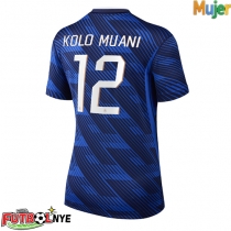 Camiseta Francia Randal Kolo Muani #12 Primera Equipación para mujer Mundial 2026 manga corta